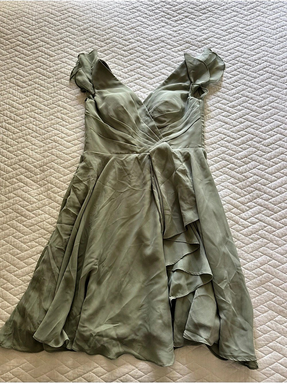 Sage green Mini Dress